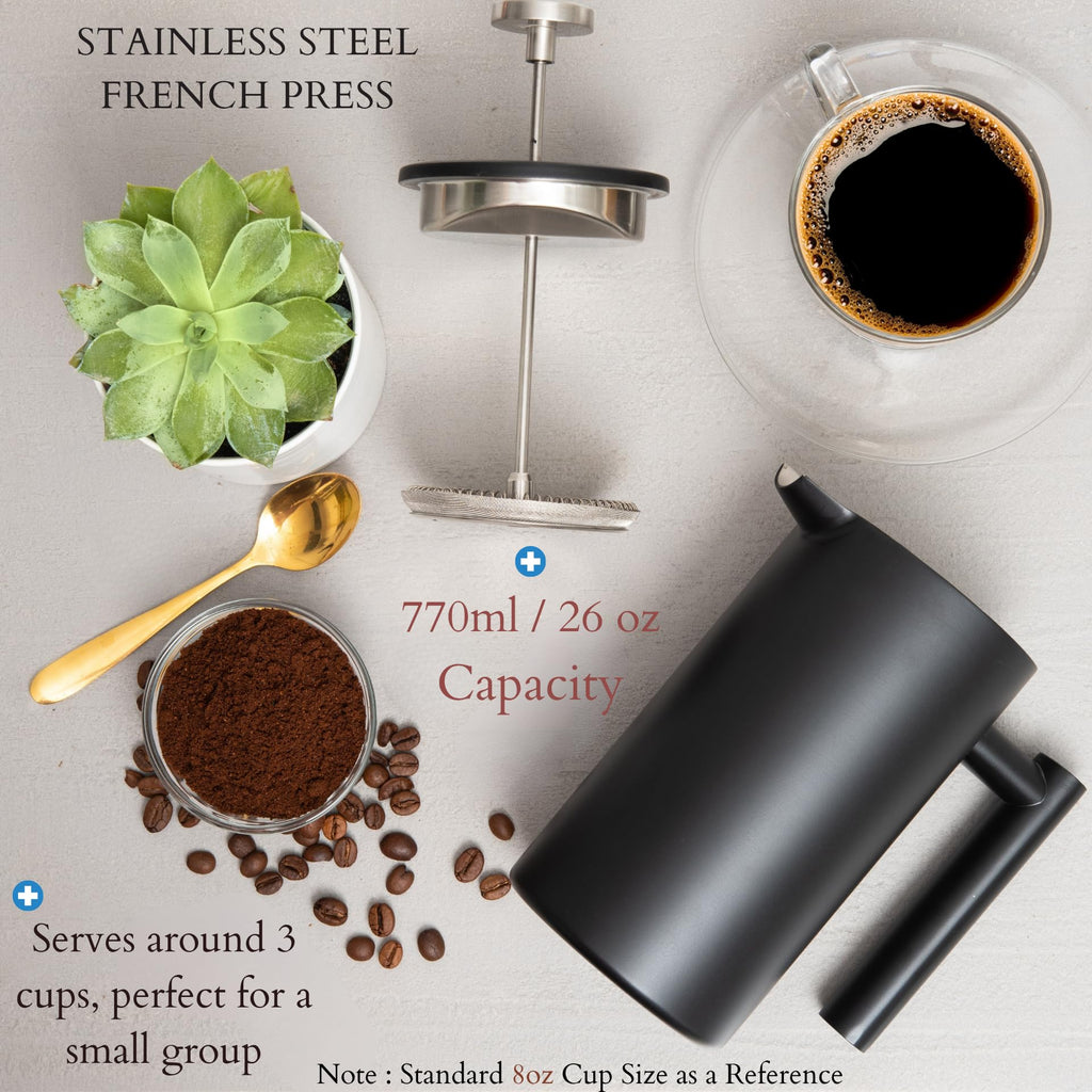 26 Oz Stainless Steel French Press U599220