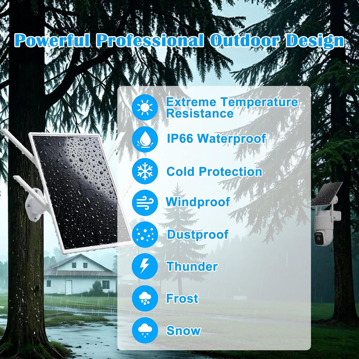 4G Solar Security Camera System with Base Station I864