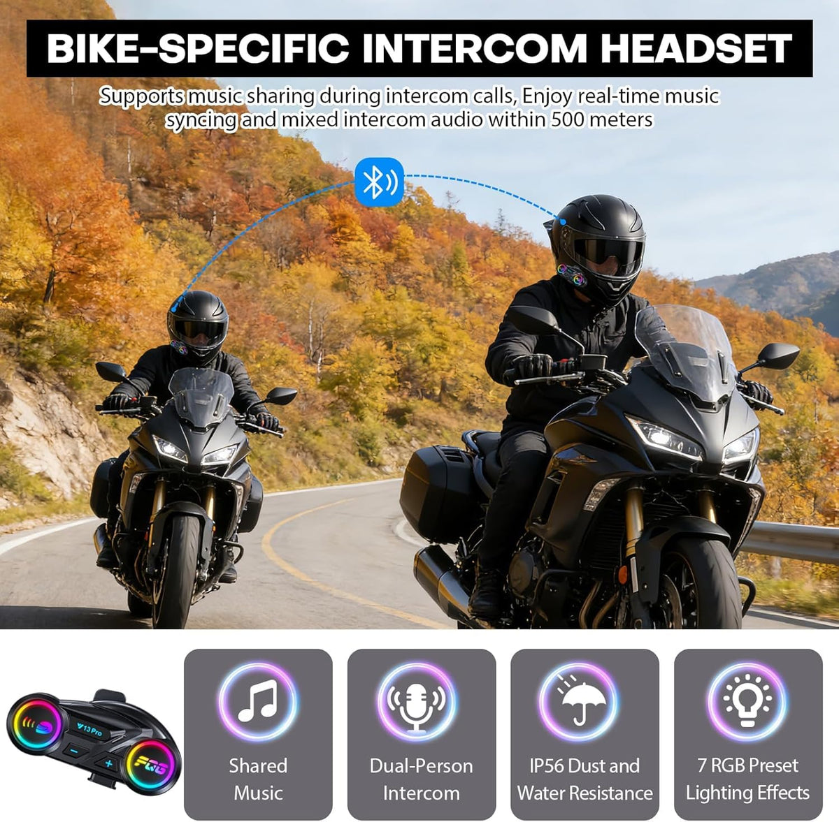 Bluetooth Modular Motorcycle Helmet F94487