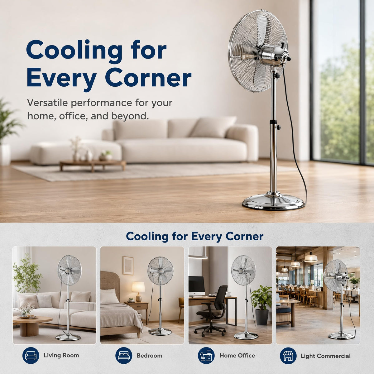 16 Inch 3-Speed Pedestal Fan W94875