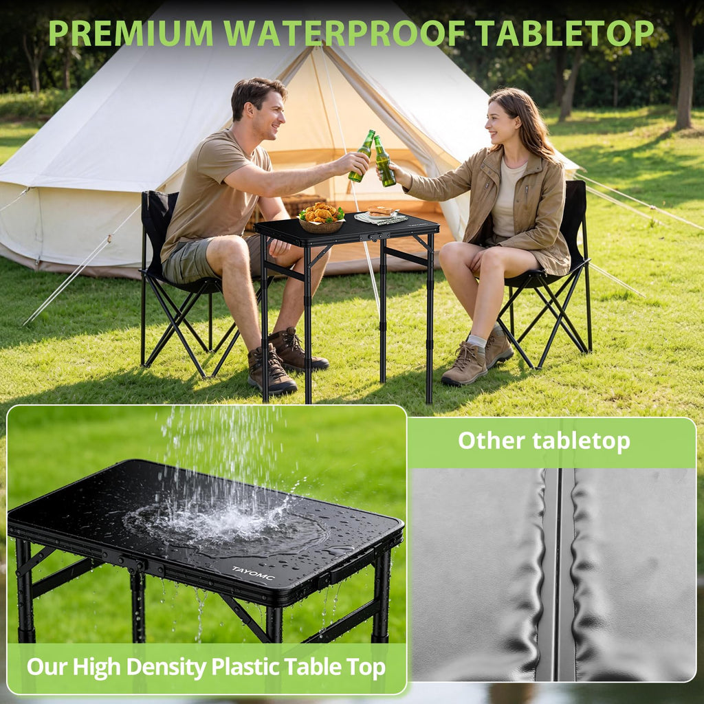 2ft Adjustable Folding Camping Table W8112