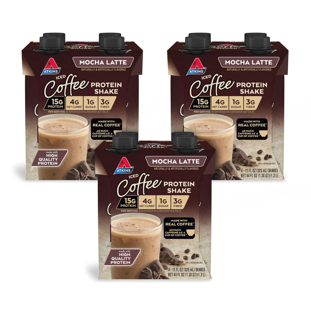 Chocolate Banana & Mocha Latte Protein Shake, 15g Protein, Keto Friendly D5024