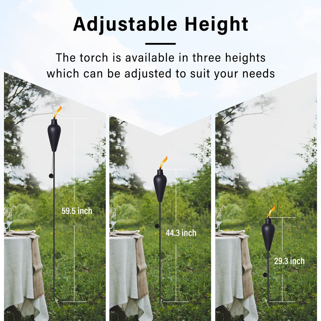 6 Pack Citronella Tiki Torches W12515