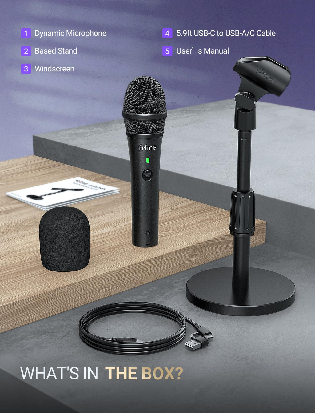 USB/XLR Dynamic Microphone E190114