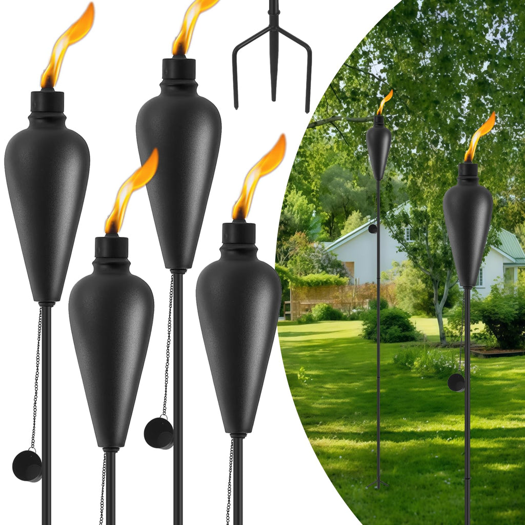 6 Pack Citronella Tiki Torches W12515