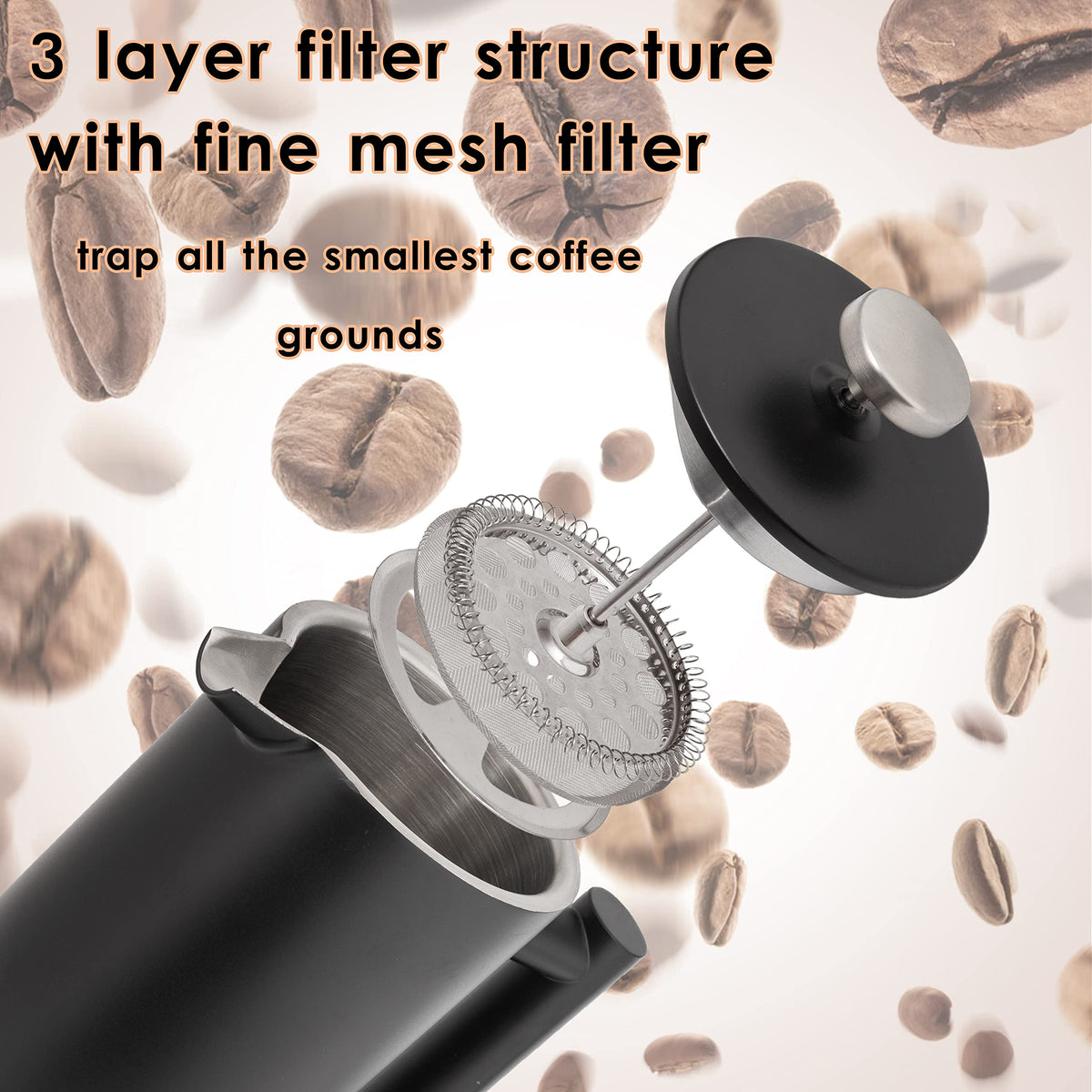 26 Oz Stainless Steel French Press U599220