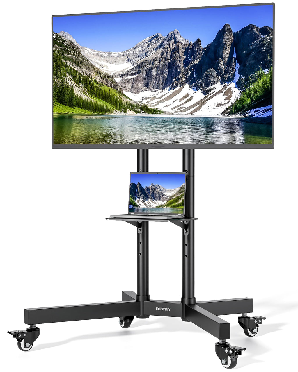 Heavy-Duty Rolling TV Stand S104