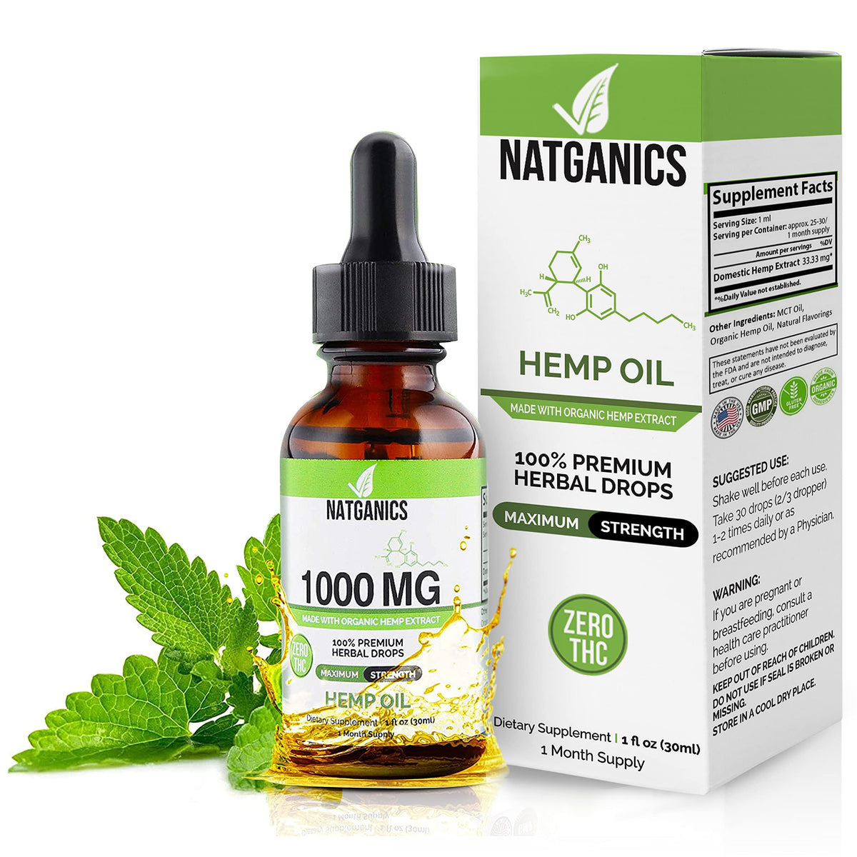 Organic Hemp Oil 1000mg R87562
