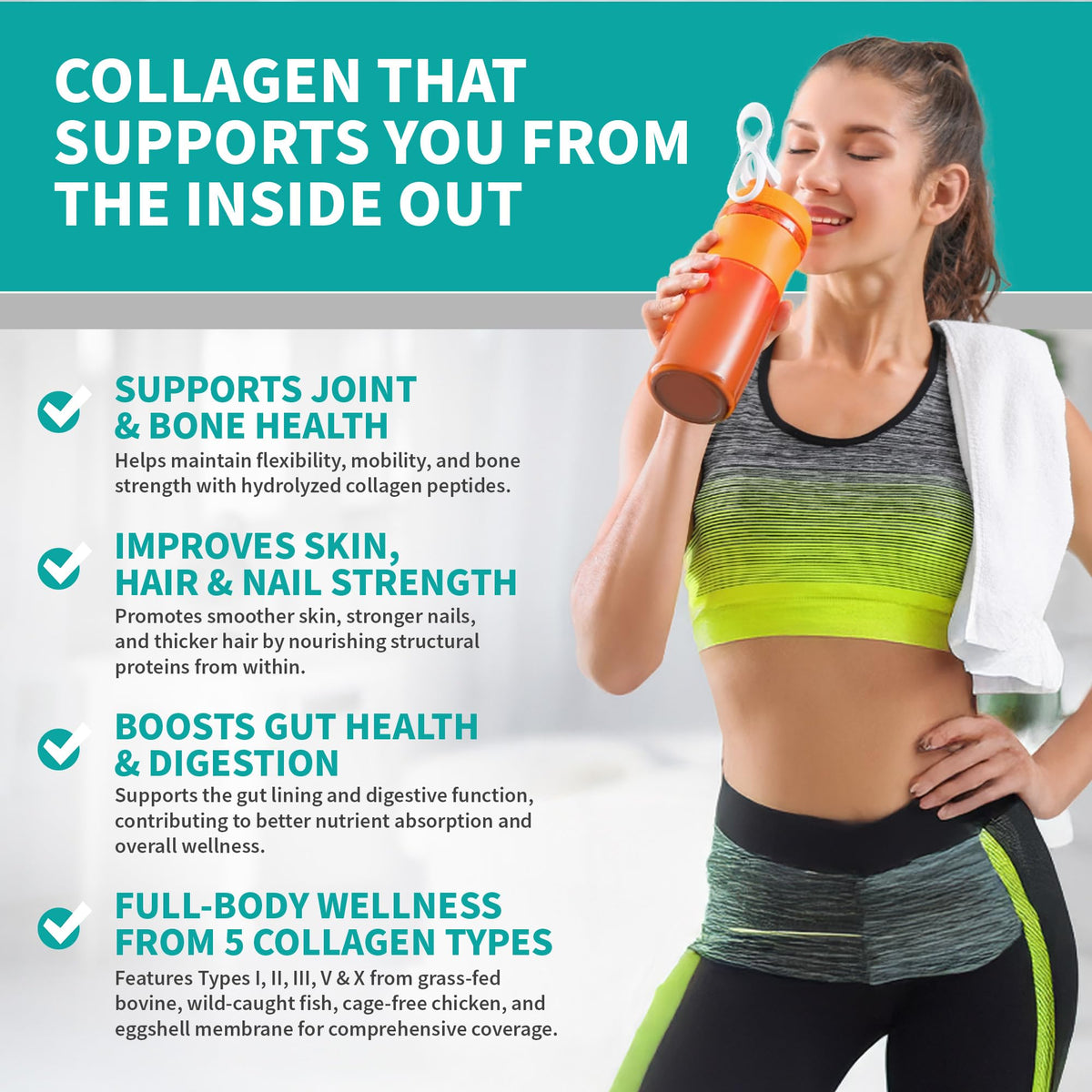 Multi Collagen Protein Powder Unflavored 58 Servings A256285