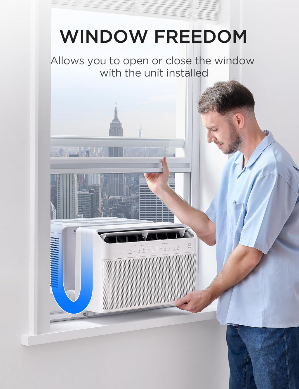 U-Shaped Window Air Conditioner J408