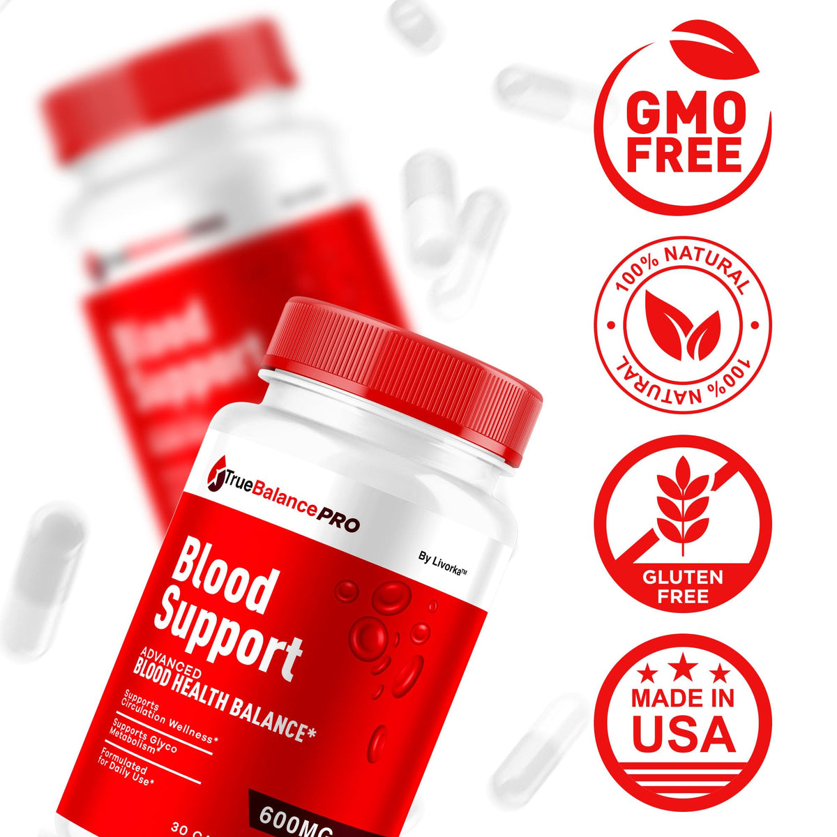 2 Pack 60 Capsules Maximum Strength Capsules Supplement U572