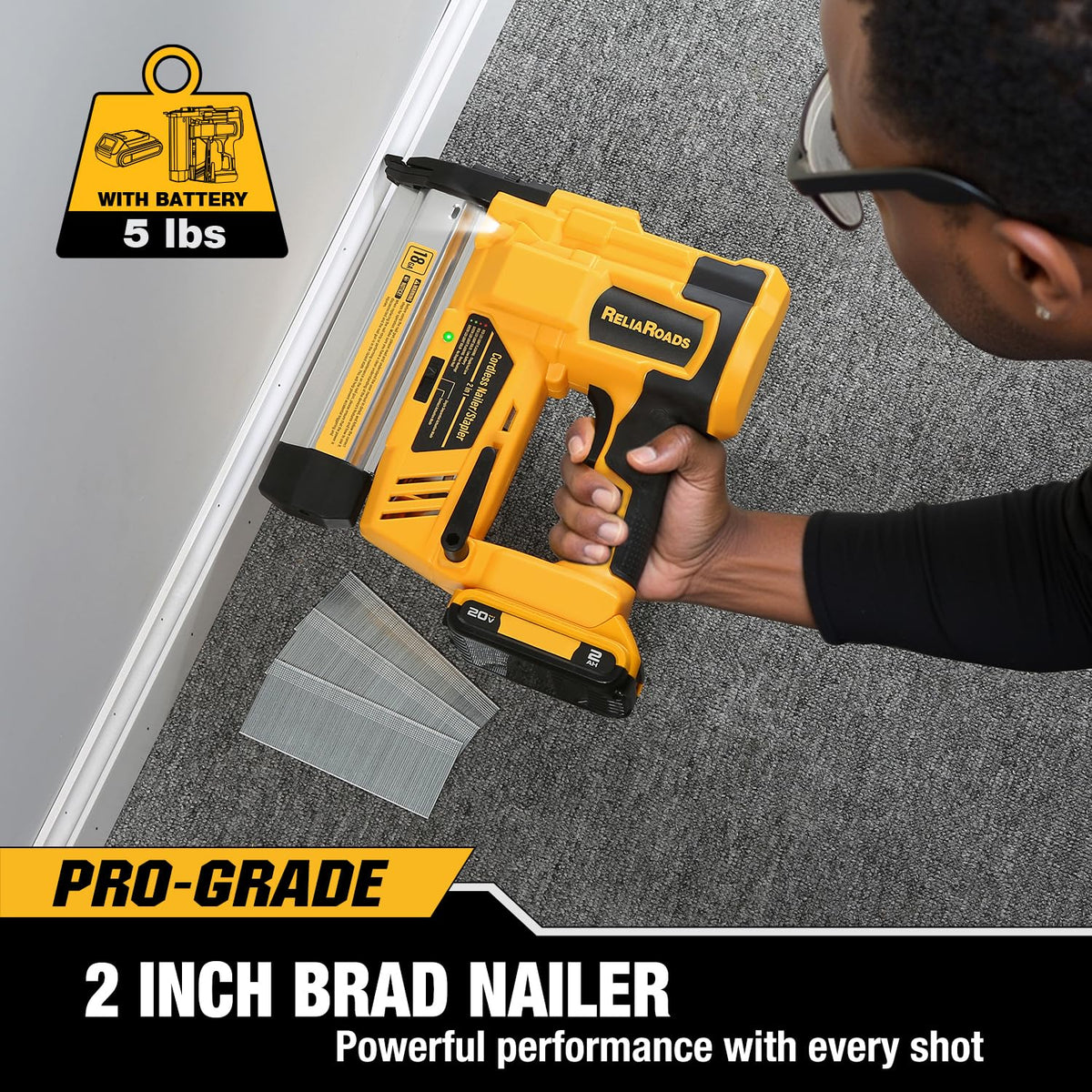 2-in-1 18GA Cordless Brad Nailer Stapler X780182