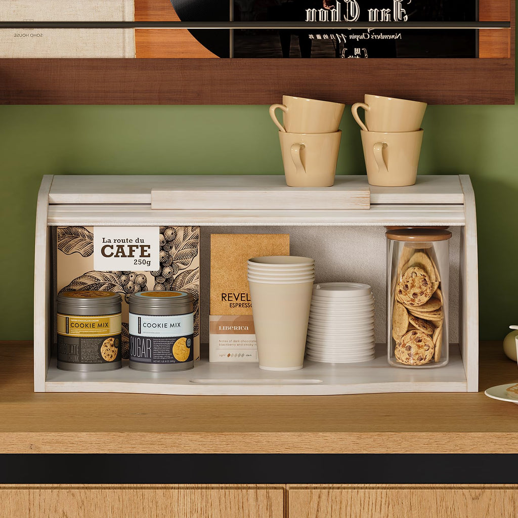 Bamboo Roll Top Bread Box U10681