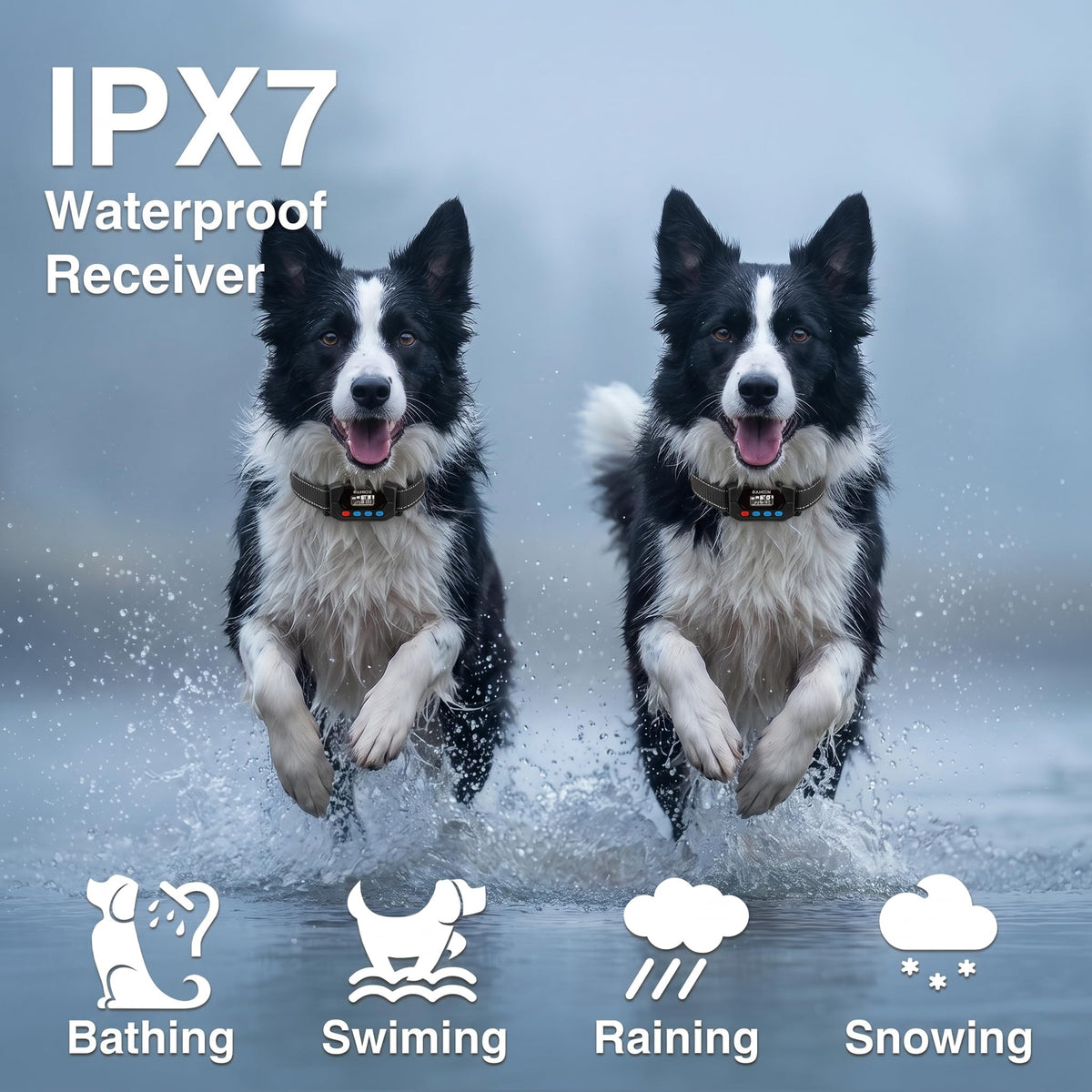 GPS Wireless Dog Fence System with 2 Collar I533