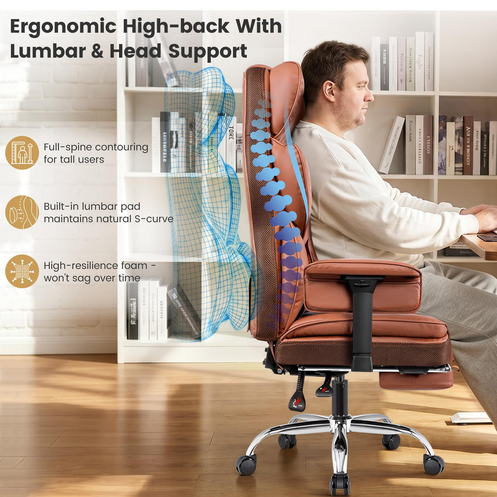 Big and Tall Office Chair 500 lbs PU Leather U15712