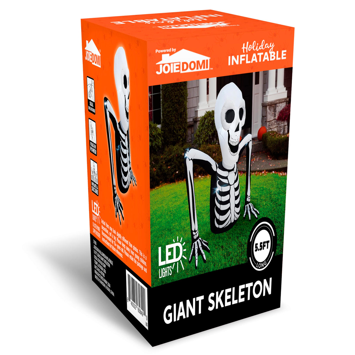 5.5 FT Long Inflatable Skeleton Outdoor Decoration with LEDs P577753