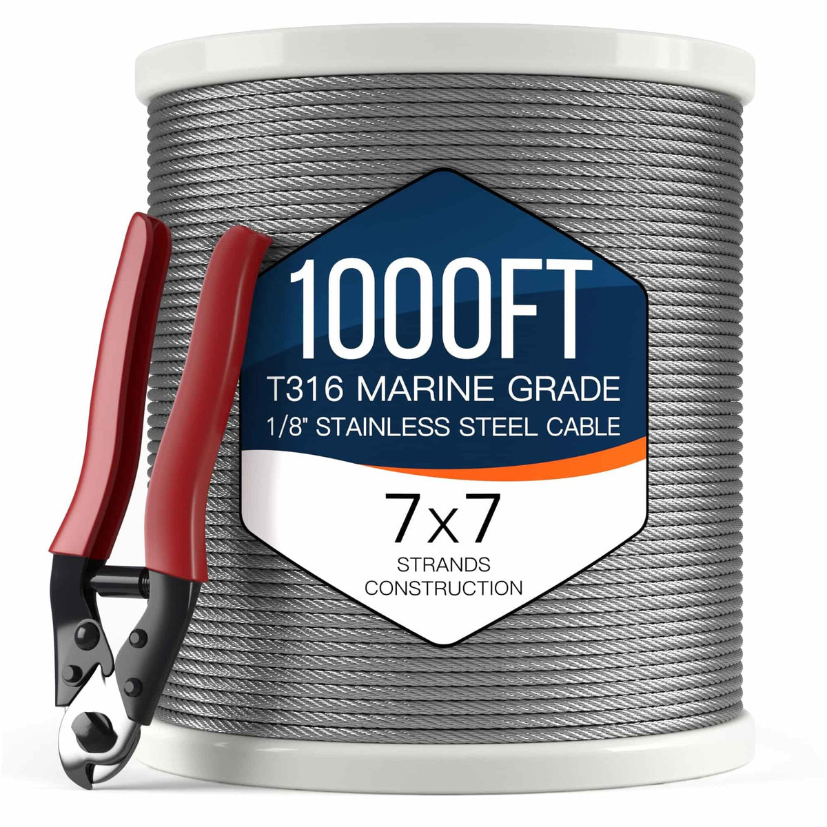 1/8" T316 Stainless Steel Cable R473994