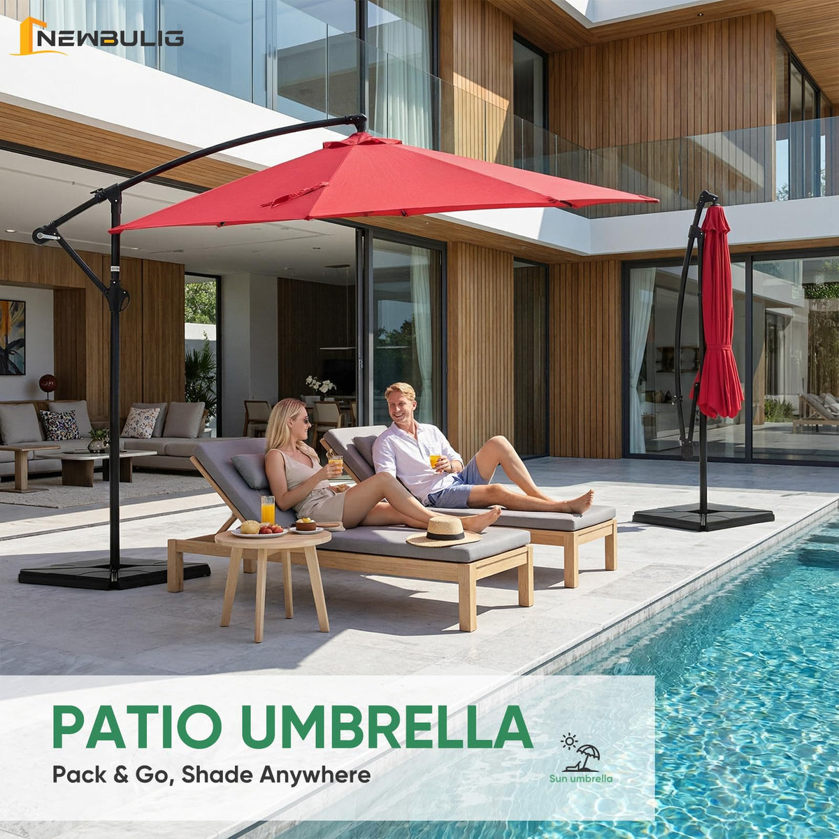 10FT Cantilever Patio Umbrella F404276