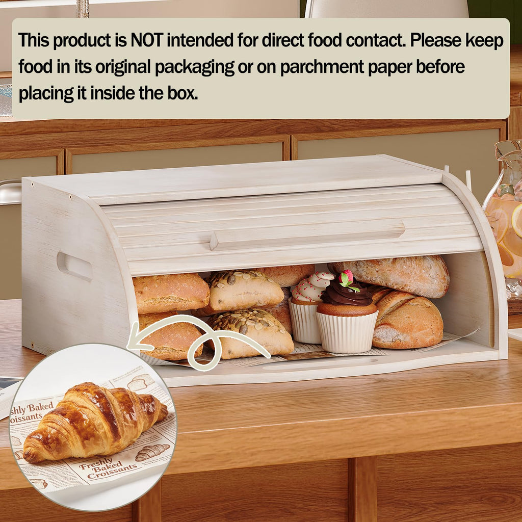 Bamboo Roll Top Bread Box U10681