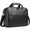 Black Leather 15.6 Inch Laptop Messenger Bag R94926