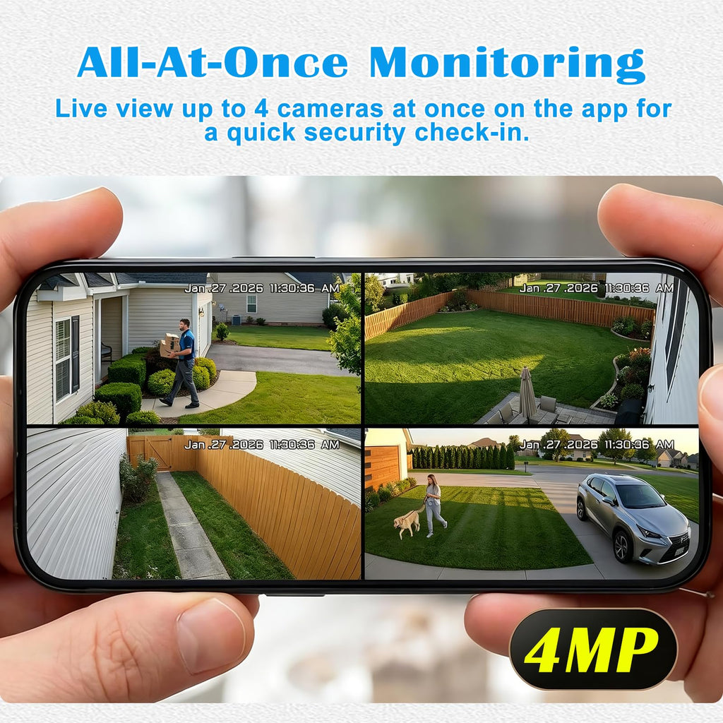 4G Solar Security Camera System with Base Station I864