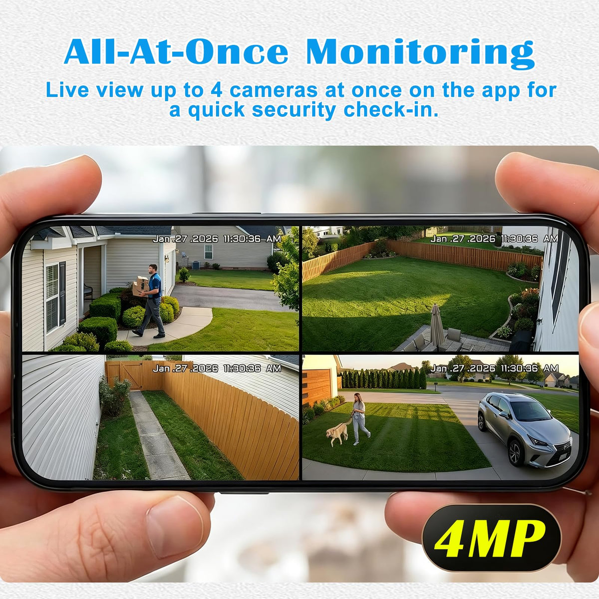 4G Solar Security Camera System with Base Station I864