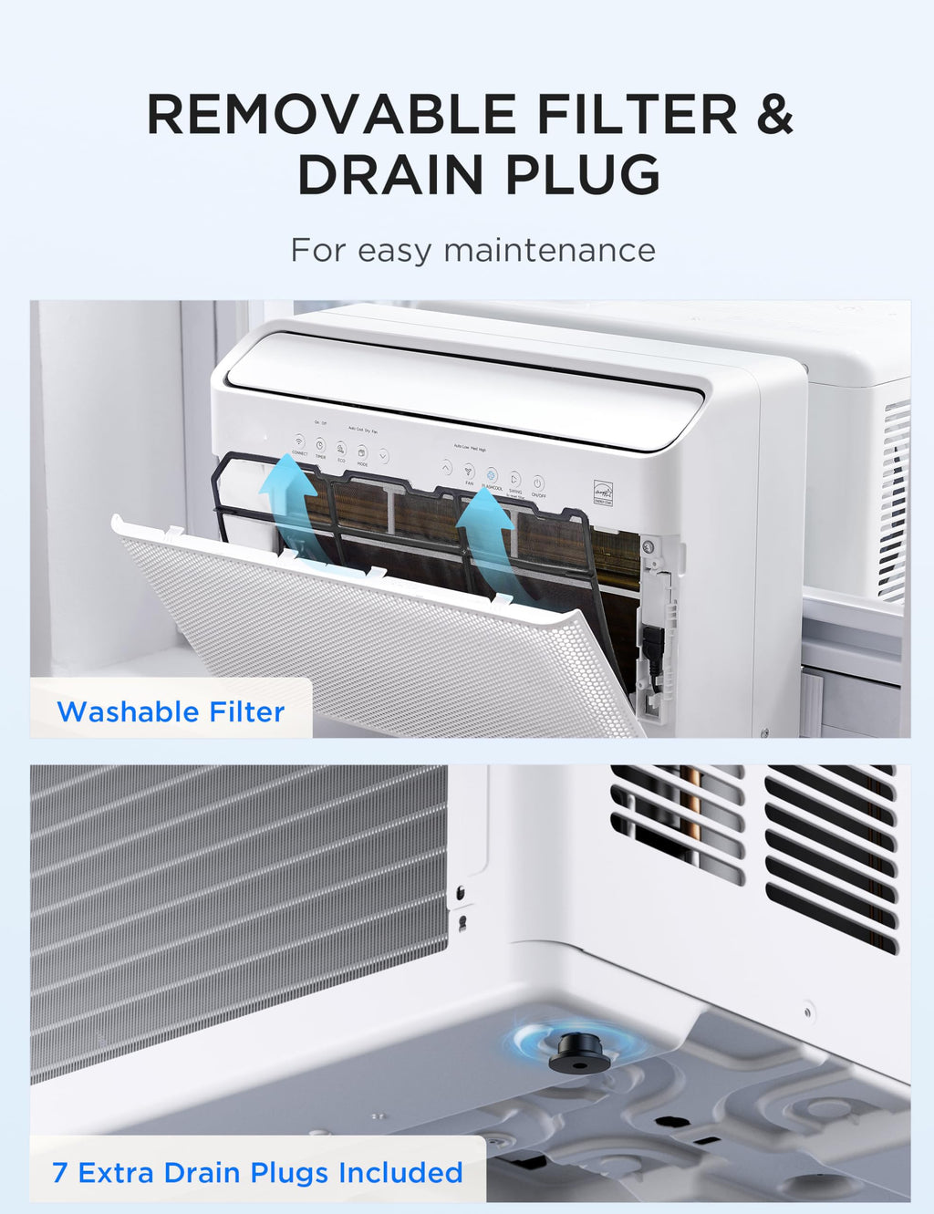 U-Shaped Window Air Conditioner J408
