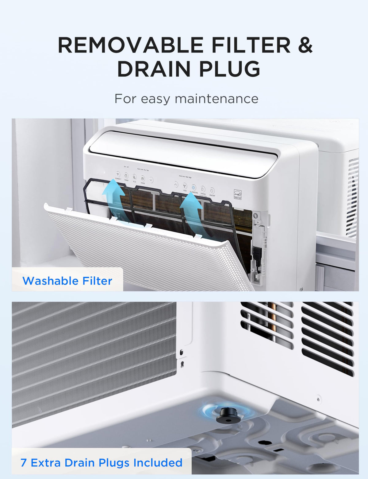 U-Shaped Window Air Conditioner J408