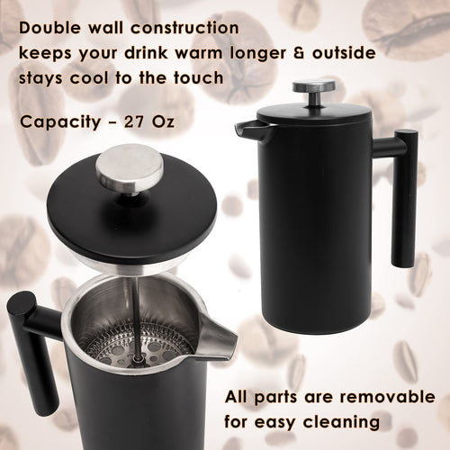 26 Oz Stainless Steel French Press U599220