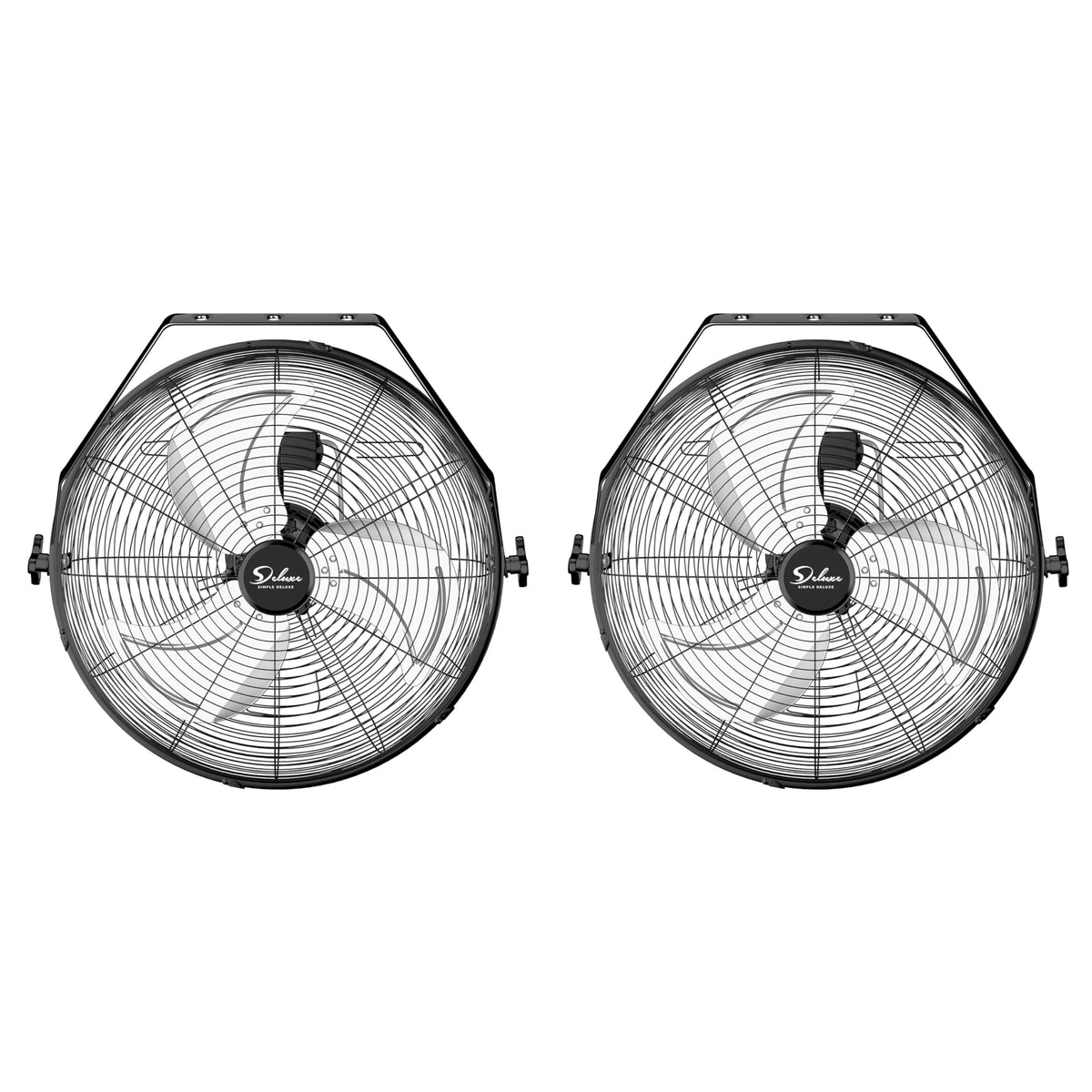 20 Inch 3 Speed Black Wall-Mount Fan U599