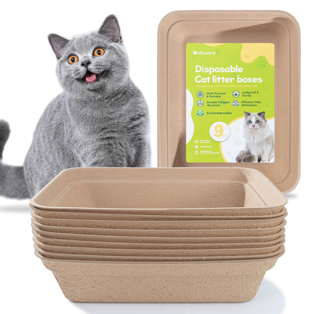 Disposable Cat Litter Box 9-Pack K95279