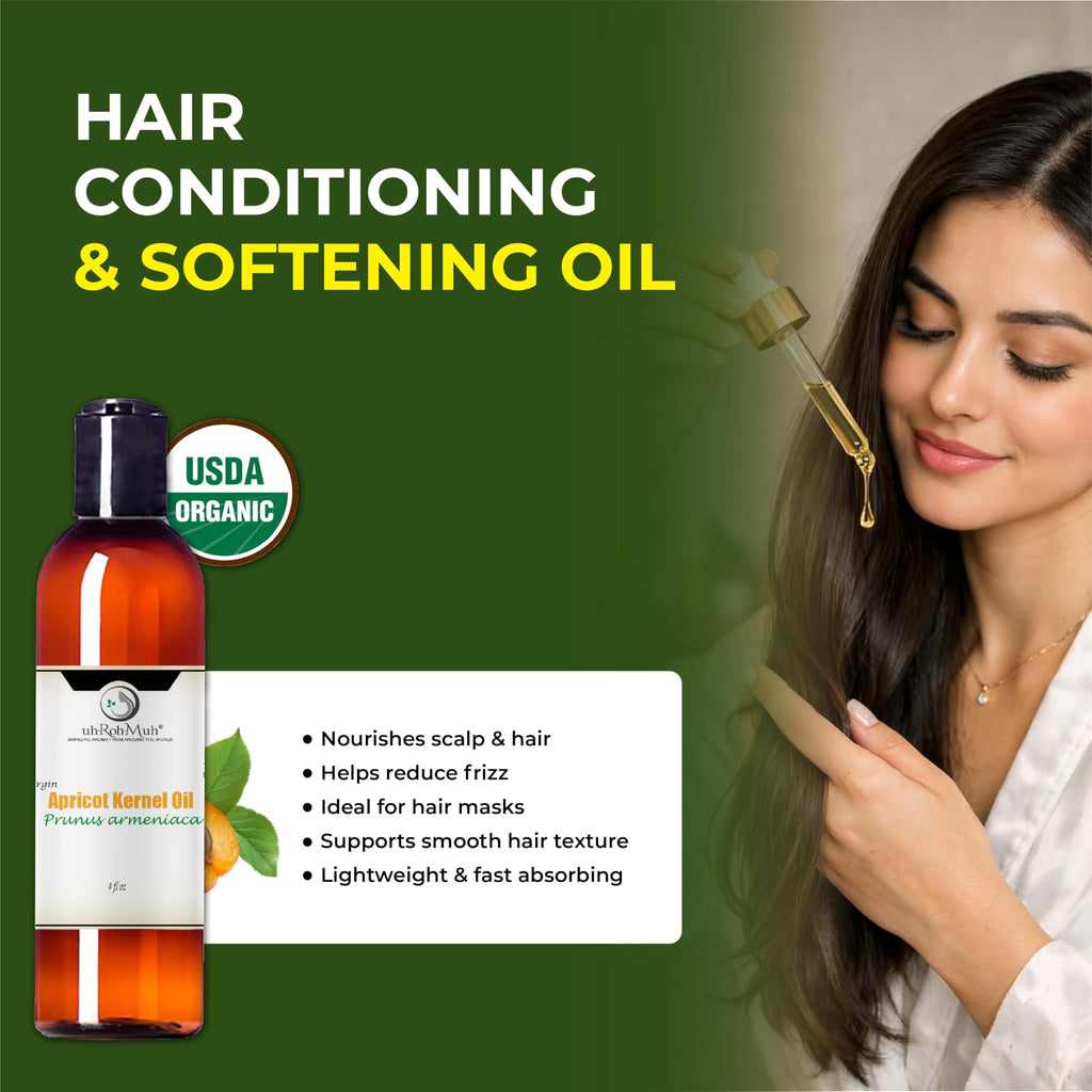 Cold Pressed Apricot Kernel Carrier Oil 4 Fl Oz O1432