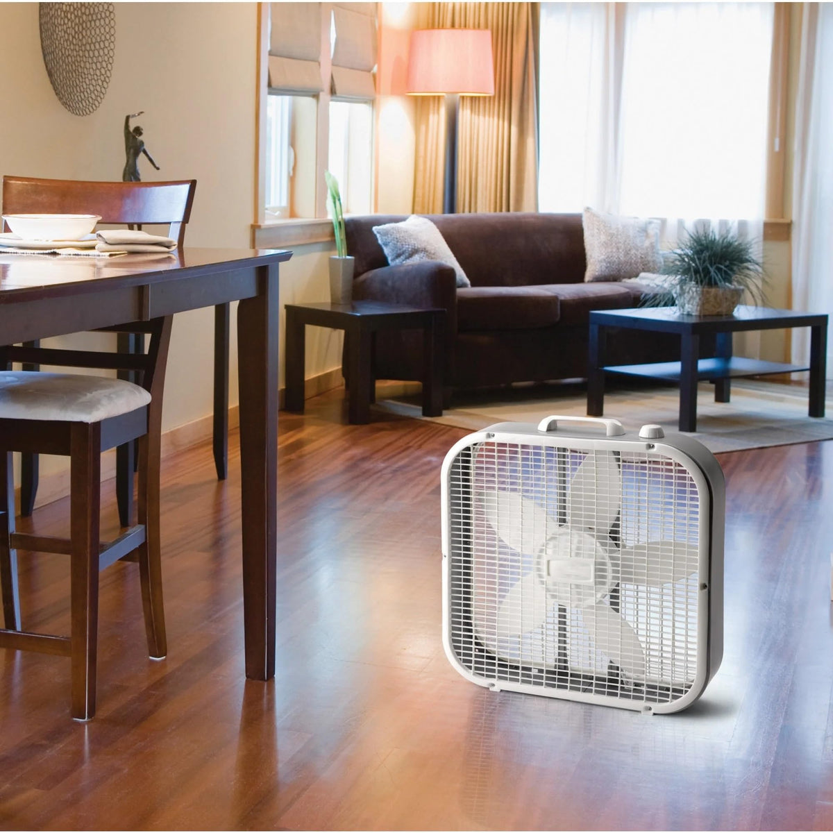 20" Classic Box Fan with 3 Speeds, White O249