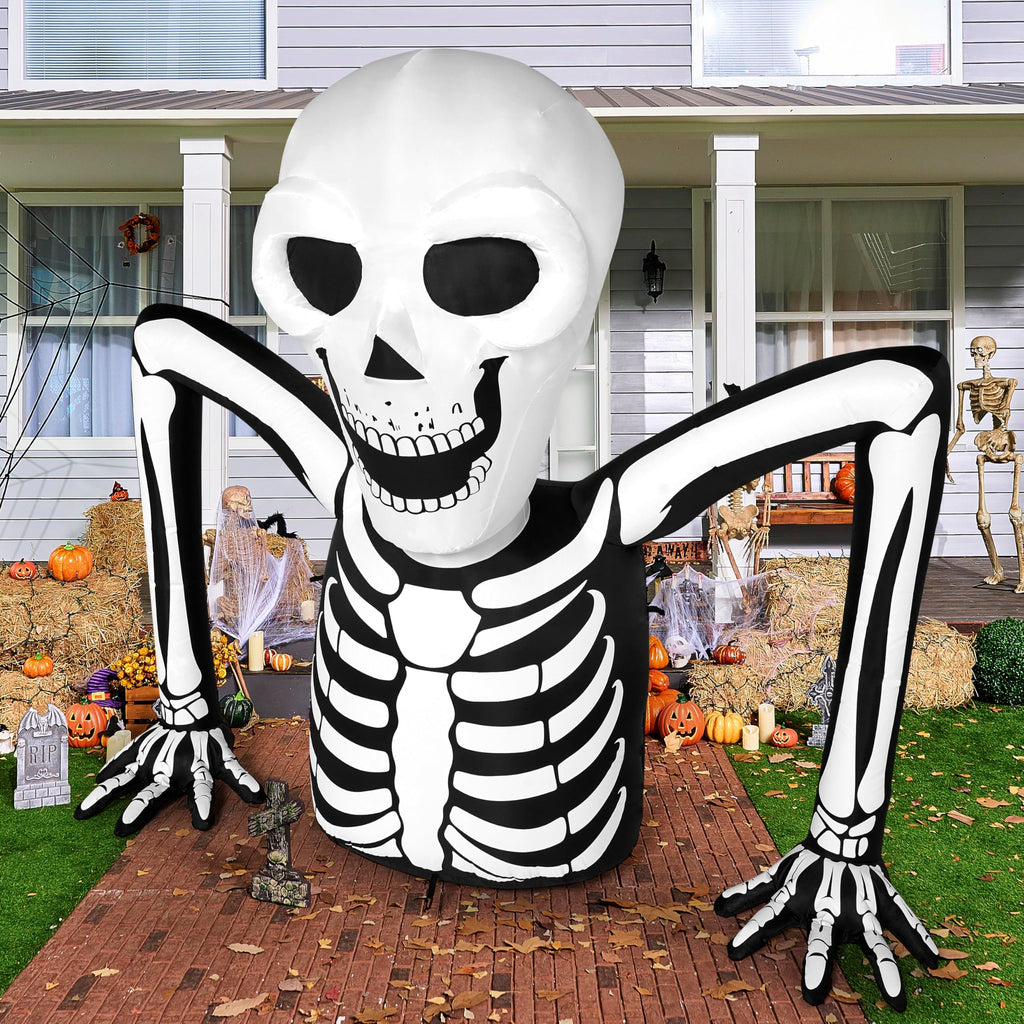 5.5 FT Long Inflatable Skeleton Outdoor Decoration with LEDs P577753