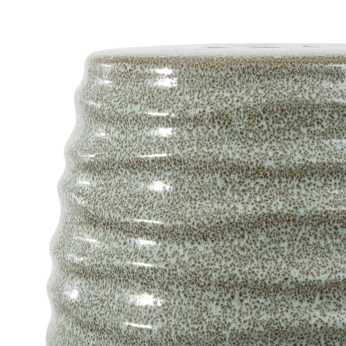 Blue Ceramic Garden Stool C466