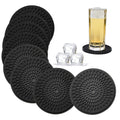 Silicone Coasters Set of 8 Black V669