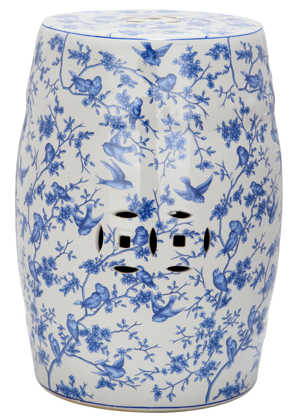 Blue Ceramic Garden Stool S4023