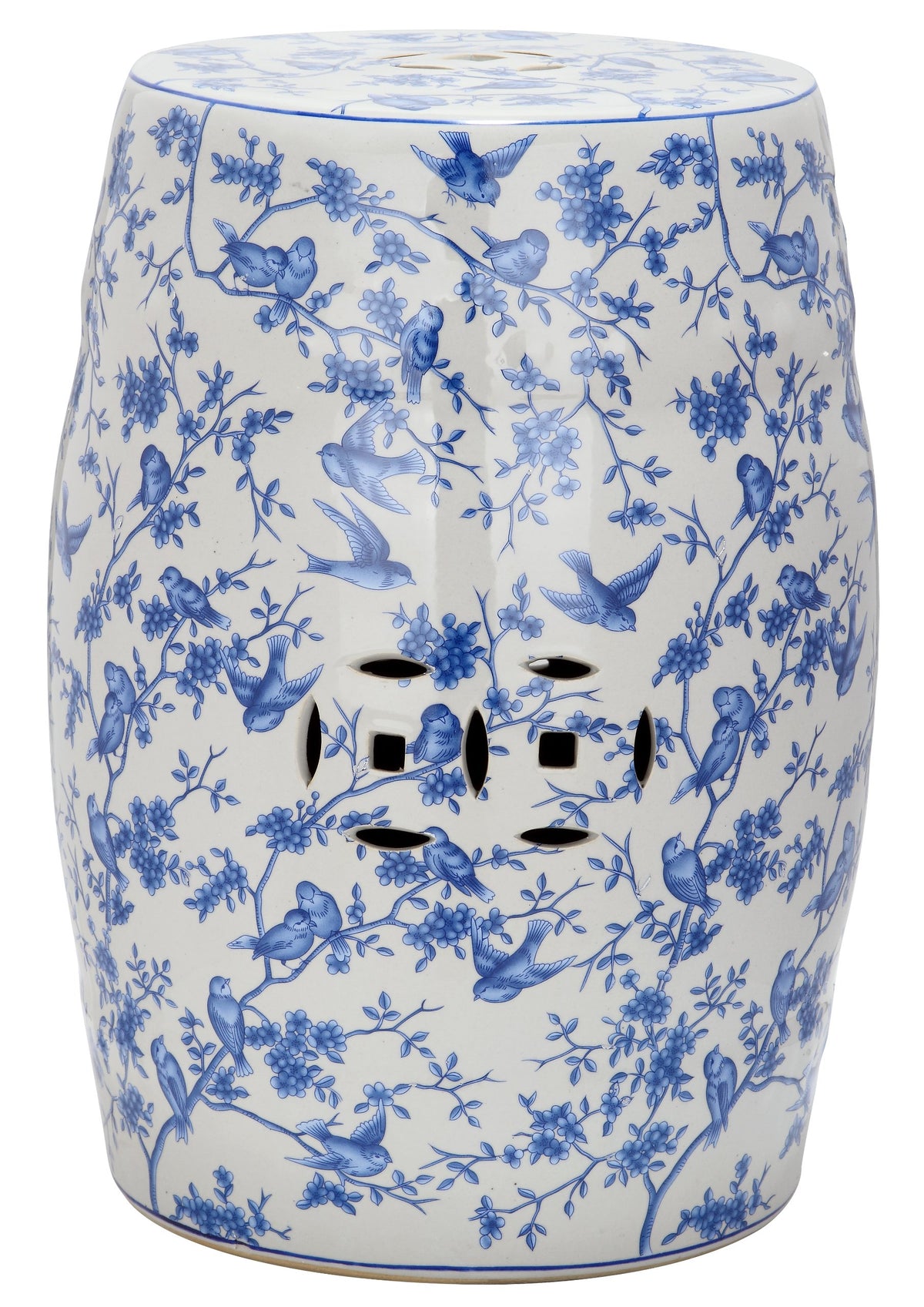 Blue Ceramic Garden Stool S4023