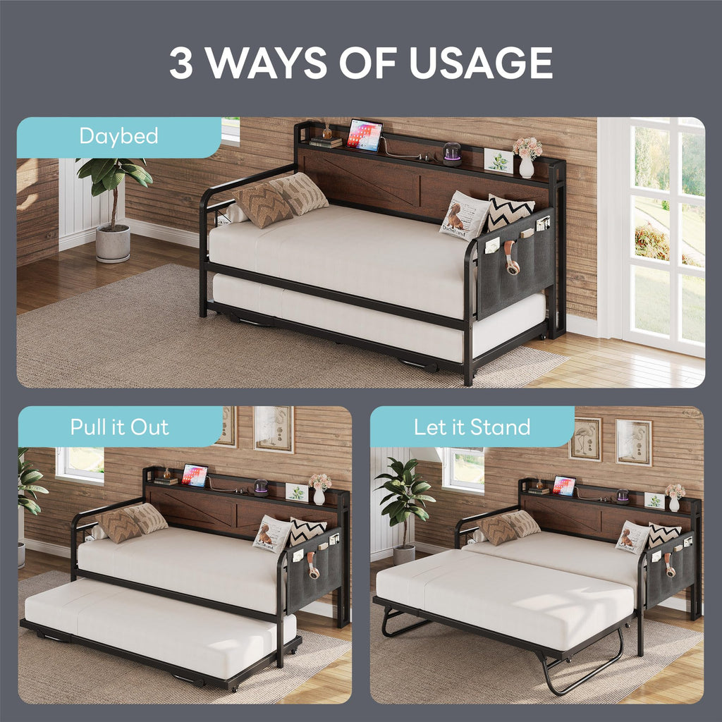 Twin Daybed with Pop Up Trundle B911793
