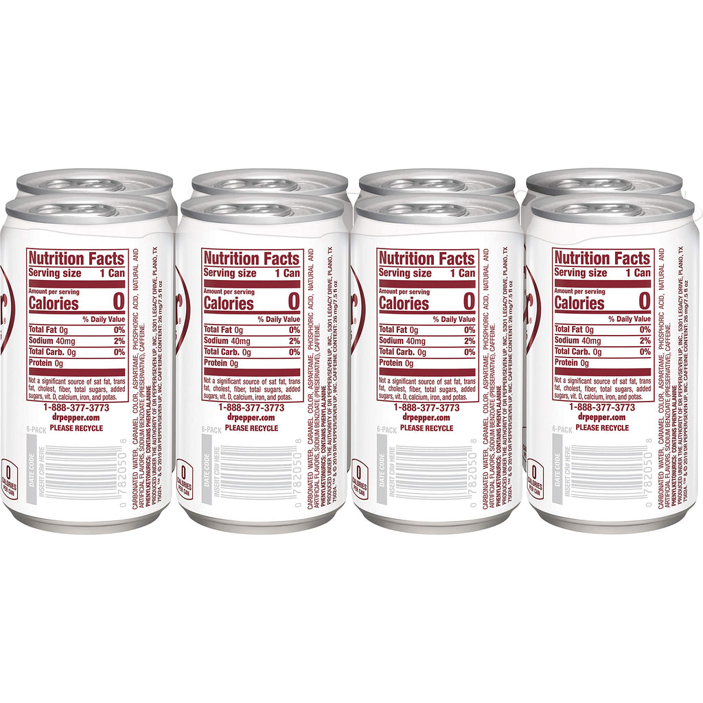 Diet Dr Pepper Soda 7.5 fl oz 8 pack Q720953