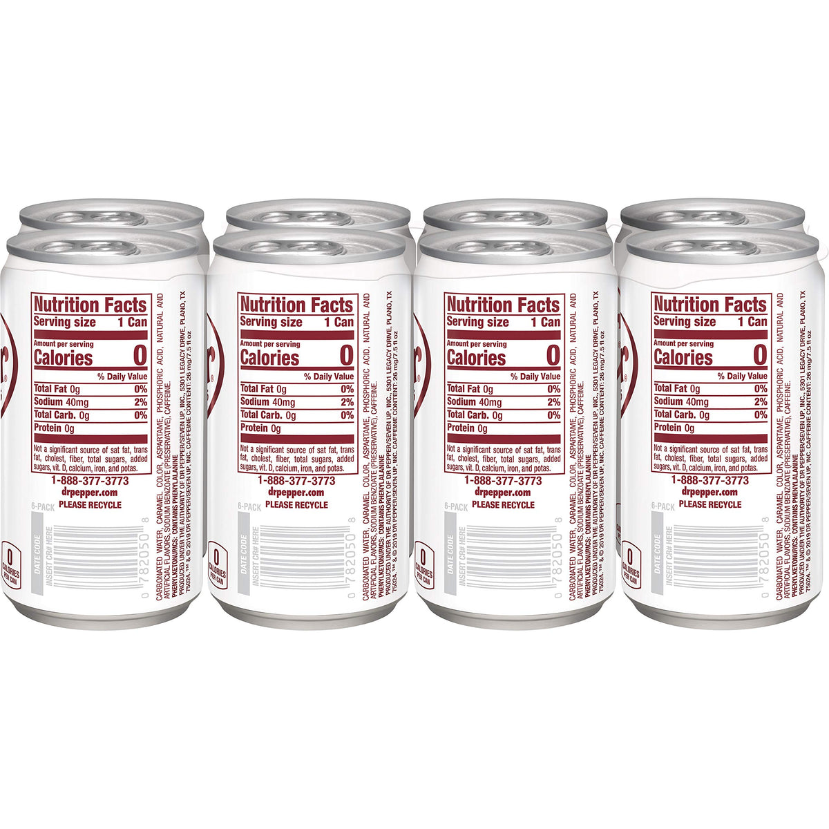 Diet Dr Pepper Soda 7.5 fl oz 8 pack Q720953